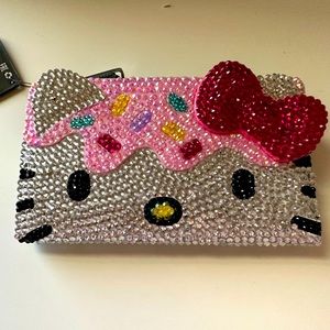 Hello kitty loungefly wallet cupcake rhinestone